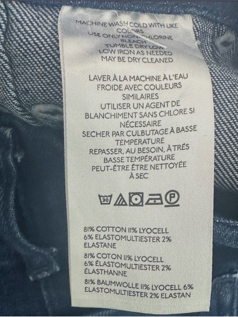 Anthropologie Maeve Women’s Colette Knit High-Rise Wide-Leg Cropped Jeans Sz 27 - Picture 6 of 10